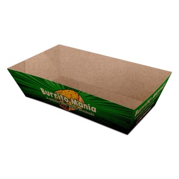 DELIVERY EMBALAGENS PARA DELIVERY PERSONALIZADAS KRAFT 250G BURRITO E TORTILHA MÉDIA Colorido frente - 250 un.