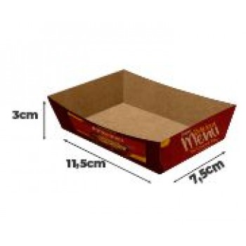 DELIVERY EMBALAGENS PARA DELIVERY PERSONALIZADAS KRAFT 250G BURRITO E TORTILHA PEQUENA Colorido frente - 500 un.