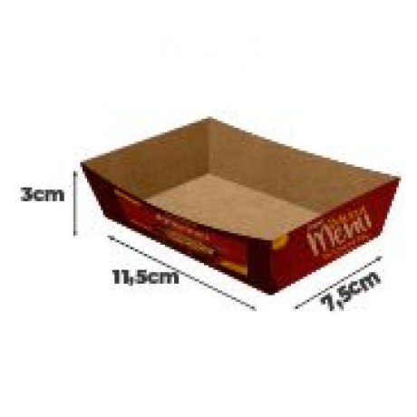 DELIVERY EMBALAGENS PARA DELIVERY PERSONALIZADAS KRAFT 250G BURRITO E TORTILHA PEQUENA Colorido frente - 500 un.