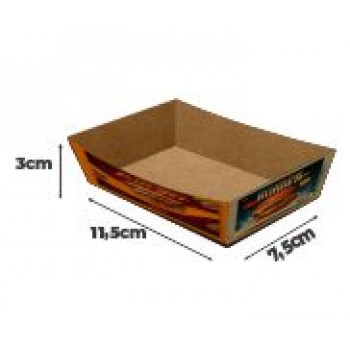 DELIVERY EMBALAGENS PARA DELIVERY PERSONALIZADAS KRAFT 250G BURRITO E TORTILHA PEQUENA Colorido frente - 1000 un.