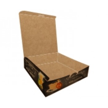DELIVERY EMBALAGENS PARA DELIVERY PERSONALIZADAS KRAFT 250G CREPES LAMINAÇÃO INTERNA Colorido frente - 50 un.