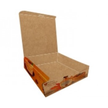 DELIVERY EMBALAGENS PARA DELIVERY PERSONALIZADAS KRAFT 250G CREPES LAMINAÇÃO INTERNA Colorido frente - 1000 un.
