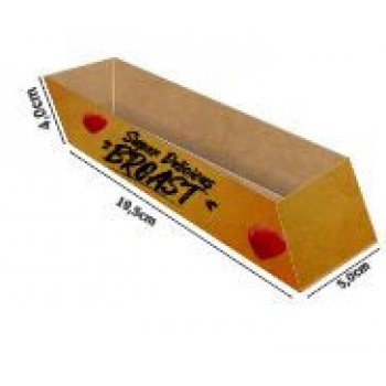 DELIVERY EMBALAGENS PARA DELIVERY PERSONALIZADAS KRAFT 250G HOT DOG E BAGUETE LAMINAÇÃO INTERNA Colorido frente - 100 un.