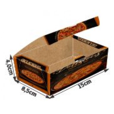 DELIVERY EMBALAGENS PARA DELIVERY PERSONALIZADAS KRAFT 250G MASSAS PEQUENA Colorido frente - 50 un.