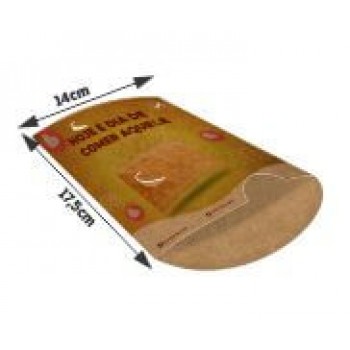 DELIVERY EMBALAGENS PARA DELIVERY PERSONALIZADAS KRAFT 250G PASTEL GRANDE Colorido frente - 100 un.