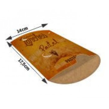 DELIVERY EMBALAGENS PARA DELIVERY PERSONALIZADAS KRAFT 250G PASTEL GRANDE Colorido frente - 50 un.