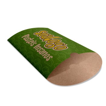 DELIVERY EMBALAGENS PARA DELIVERY PERSONALIZADAS KRAFT 250G PASTEL GRANDE Colorido frente - 250 un.