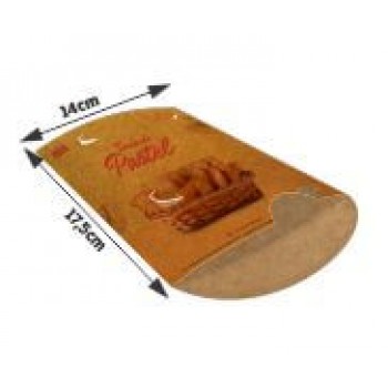 DELIVERY EMBALAGENS PARA DELIVERY PERSONALIZADAS KRAFT 250G PASTEL GRANDE Colorido frente - 500 un.