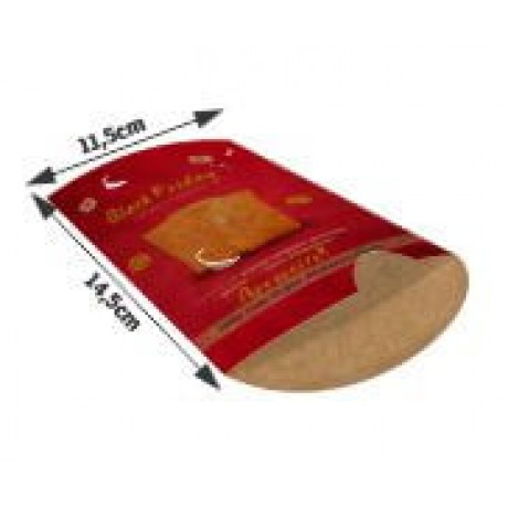 DELIVERY EMBALAGENS PARA DELIVERY PERSONALIZADAS KRAFT 250G PASTEL MÉDIA Colorido frente - 500 un.