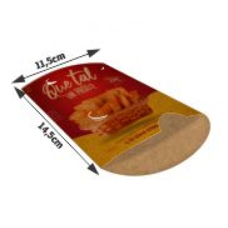 DELIVERY EMBALAGENS PARA DELIVERY PERSONALIZADAS KRAFT 250G PASTEL MÉDIA Colorido frente - 250 un.
