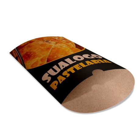 DELIVERY EMBALAGENS PARA DELIVERY PERSONALIZADAS KRAFT 250G PASTEL MÉDIA Colorido frente - 250 un.