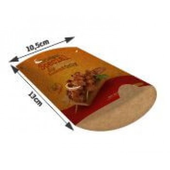 DELIVERY EMBALAGENS PARA DELIVERY PERSONALIZADAS KRAFT 250G PASTEL PEQUENA Colorido frente - 250 un.
