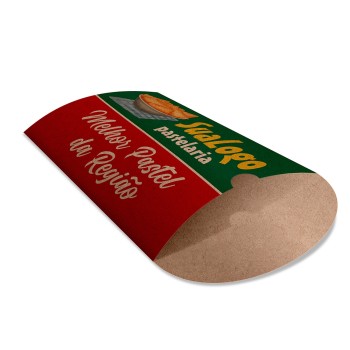DELIVERY EMBALAGENS PARA DELIVERY PERSONALIZADAS KRAFT 250G PASTEL PEQUENA Colorido frente - 1000 un.