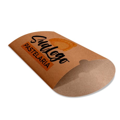 DELIVERY EMBALAGENS PARA DELIVERY PERSONALIZADAS KRAFT 250G PASTEL PEQUENA Colorido frente - 500 un.