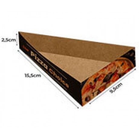 DELIVERY EMBALAGENS PARA DELIVERY PERSONALIZADAS KRAFT 250G PIZZA PEDAÇO PIZZA PARA BALCÃO Colorido frente - 250 un.