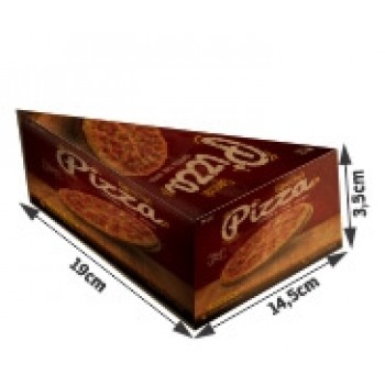 DELIVERY EMBALAGENS PARA DELIVERY PERSONALIZADAS KRAFT 250G PIZZA PEDAÇO PIZZA PARA VIAGEM Colorido frente - 250 un.