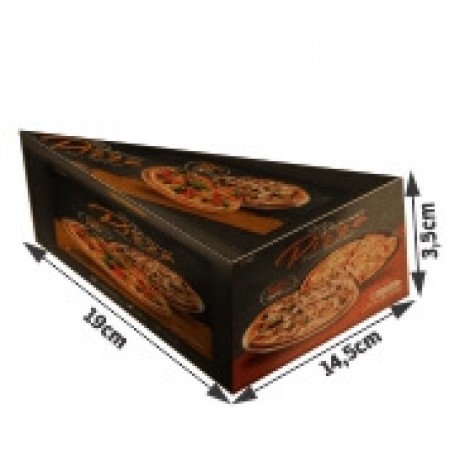 DELIVERY EMBALAGENS PARA DELIVERY PERSONALIZADAS KRAFT 250G PIZZA PEDAÇO PIZZA PARA VIAGEM Colorido frente - 25 un.