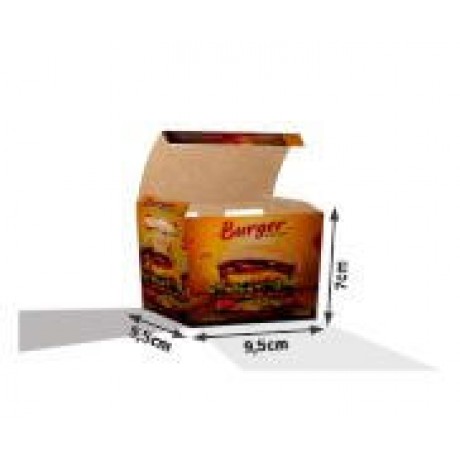 DELIVERY EMBALAGENS PARA DELIVERY PERSONALIZADAS KRAFT 250G SALGADOS PEQUENA Colorido frente - 1000 un.
