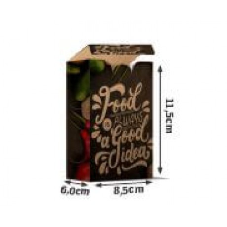 DELIVERY EMBALAGENS PARA DELIVERY PERSONALIZADAS KRAFT 250G YAKISSOBA E YAKIMESHI PEQUENA Colorido frente - 1000 un.