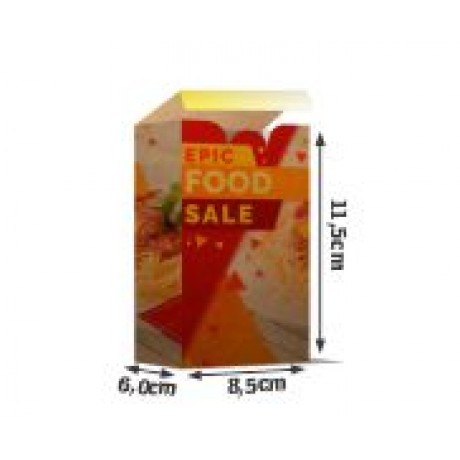 DELIVERY EMBALAGENS PARA DELIVERY PERSONALIZADAS KRAFT 250G YAKISSOBA E YAKIMESHI PEQUENA Colorido frente - 100 un.