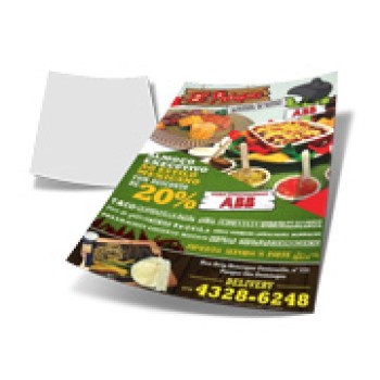 DELIVERY PANFLETO COUCHÊ 90G SEM VERNIZ 200X140MM