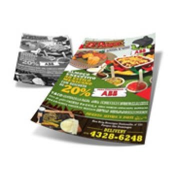 DELIVERY PANFLETO COUCHÊ 90G SEM VERNIZ 200X140MM