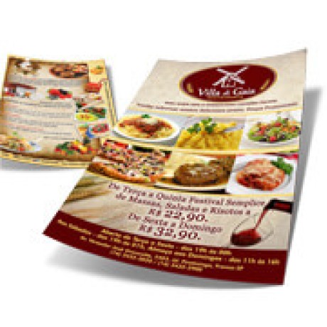 DELIVERY PANFLETO COUCHÊ 90G SEM VERNIZ 300X420MM