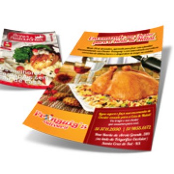 DELIVERY PANFLETO COUCHÊ 90G SEM VERNIZ 300X420MM