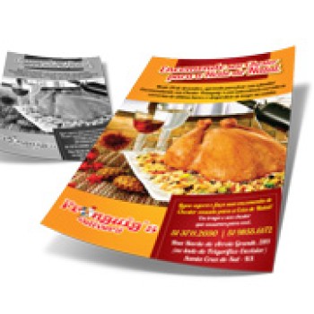 DELIVERY PANFLETO COUCHÊ 90G SEM VERNIZ 300X420MM