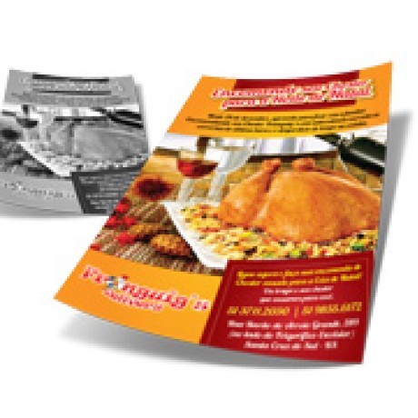 DELIVERY PANFLETO COUCHÊ 90G SEM VERNIZ 300X420MM