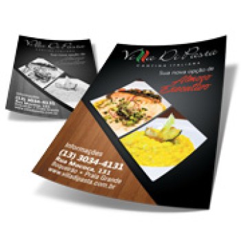 DELIVERY PANFLETO COUCHÊ 90G SEM VERNIZ 300X420MM