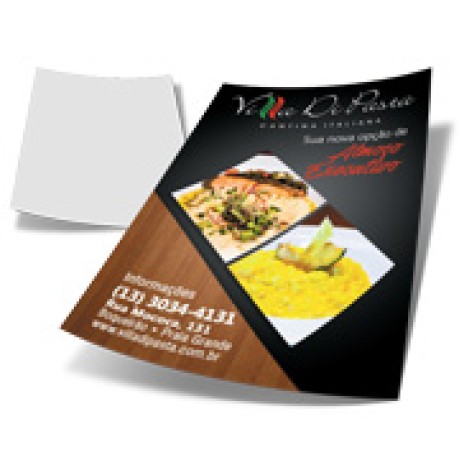 DELIVERY PANFLETO COUCHÊ 90G SEM VERNIZ 300X420MM