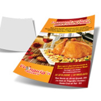 DELIVERY PANFLETO COUCHÊ 90G SEM VERNIZ 300X420MM