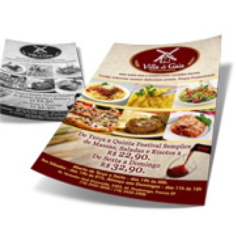 DELIVERY PANFLETO COUCHÊ 90G SEM VERNIZ 300X420MM