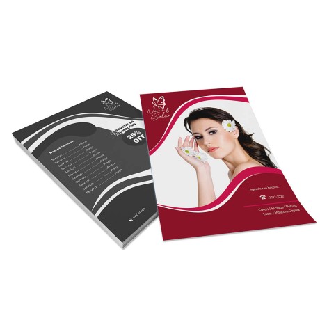 DELIVERY PANFLETOS, FLYERS E FOLHETOS COUCHÊ 90G SEM VERNIZ 280X400MM Colorido frente e preto e branco verso - 100 un.
