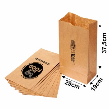 DELIVERY SACO KRAFT PERSONALIZADO 1X0 TAMANHO GG 290X375MM