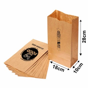 DELIVERY SACO KRAFT PERSONALIZADO 1X0 TAMANHO P 180X280MM