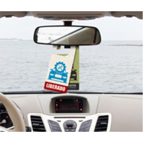 DISPLAY DE RETROVISOR RECICLATO 250G Colorido frente e verso - 25 un.