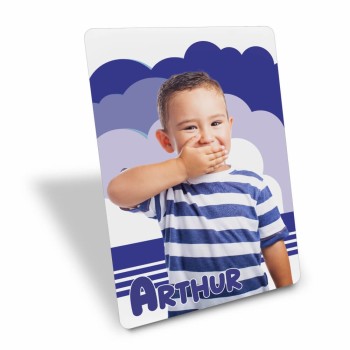 DISPLAYS DISPLAY DE MESA PARA FESTA FOTO COM SUPORTE PVC 0,50MM PREMIUM BRANCO 100X140MM Colorido frente - 252 un.