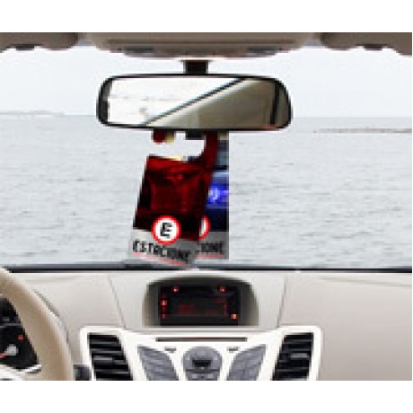 DISPLAYS DISPLAY DE RETROVISOR COUCHÊ 300G SEM LAMINAÇÃO E SEM VERNIZ SEM VERNIZ Colorido frente e verso - 100 un.