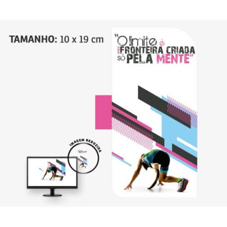 DISPLAYS PARA MONITOR PVC PREMIUM 0,50 2 CANTOS Colorido frente - 4 un.