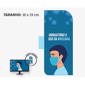 DISPLAYS PARA MONITOR PVC PREMIUM 0,50 2 CANTOS Colorido frente - 16 un.