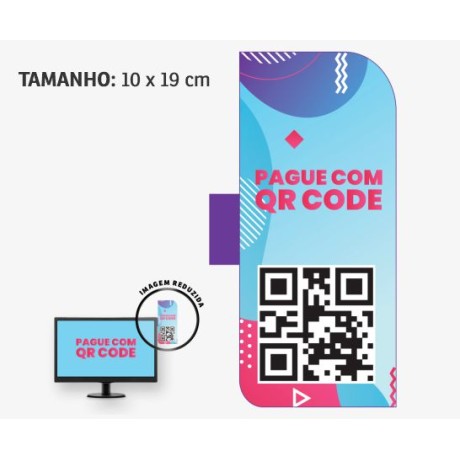 DISPLAYS PARA MONITOR PVC PREMIUM 0,50 2 CANTOS Colorido frente - 24 un.