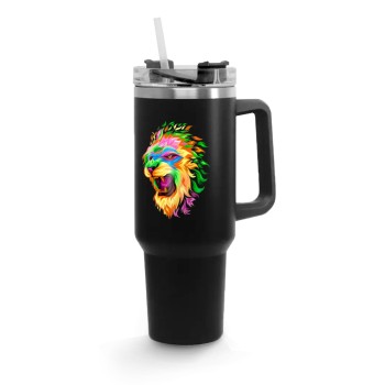 CANECA, COPOS E TAÇAS COPOS COPOS TÉRMICOS MODELO QUENCH PRO E DTF UV TAMPA ACRÍLICA 1200ML Colorido frente - 1 un.