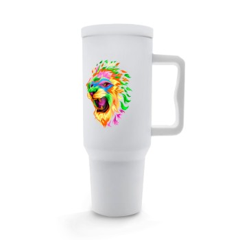 CANECA, COPOS E TAÇAS COPOS COPOS TÉRMICOS MODELO QUENCH PRO E DTF UV TAMPA LISA 1200ML Colorido frente - 1 un.