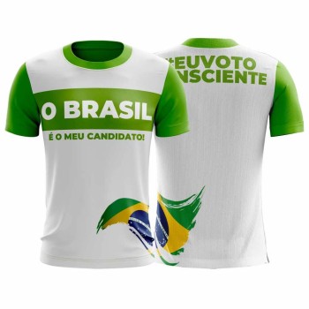 ELEIÇÕES 2024 CAMISAS DRY FIT MANGA CURTA TAMANHOS DIVERSOS Colorido frente - 1 un.