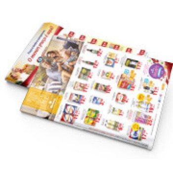 ENCARTE, TABLÓIDES E JORNAL APERGAMINHADO  75G 480X330MM Colorido frente e verso - 10 un.