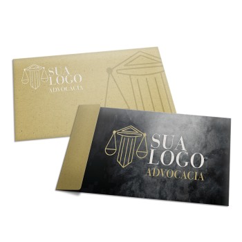 ENVELOPES ENVELOPES PERSONALIZADOS RECICLATO 90G ABA LATERAL 230X110MM Colorido frente - 50 un.