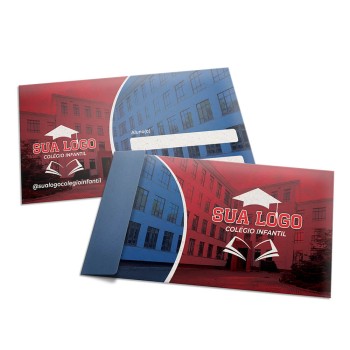 ENVELOPES ENVELOPES PERSONALIZADOS RECICLATO 90G ABA LATERAL 230X110MM Colorido frente - 10 un.