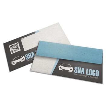 ENVELOPES ENVELOPES PERSONALIZADOS RECICLATO 90G CARTA 230X115MM Colorido frente - 1000 un.